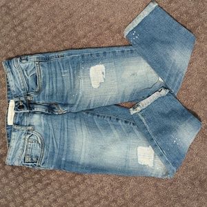 Treasure & Bond girls distressed cuffed jeans - size 8